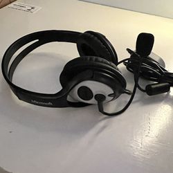 Microsoft LifeChat LX-3000, Black Headset With Microphone Volume/Mic Controller Built-In LIKE NEW