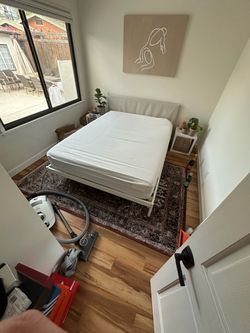 Queen Size Bed Frame with Slats