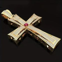 1 Pc Beautiful Jesus Cross Pendant Necklace 