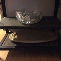 Cut Glass Crystal Bowl 