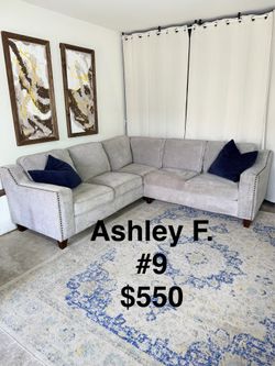 Gray L shape sectional 🛻Delivery available