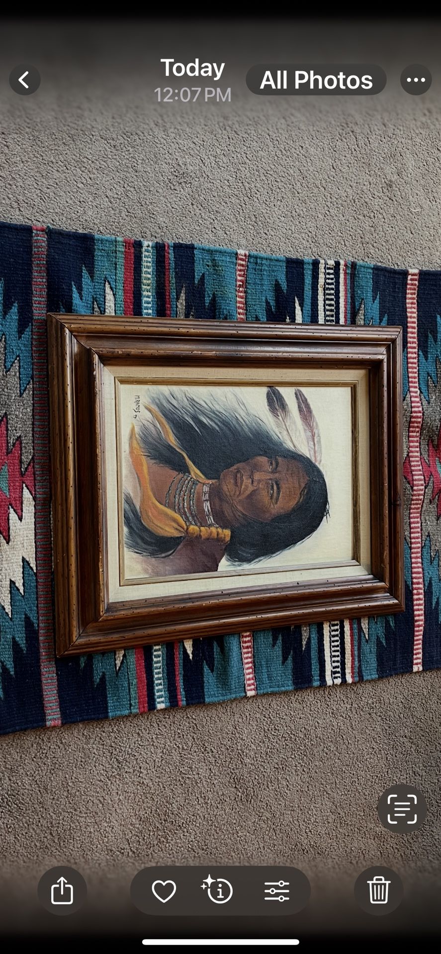 American Indian Oil Painting