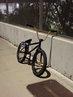BMX Bike Black and Gold
