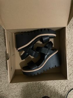 Black Wedge Sandal (US Size 6)