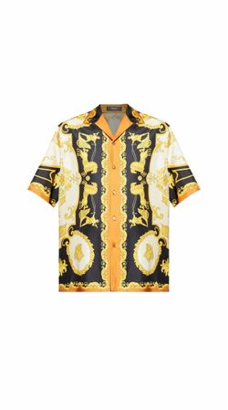 Versace printed silk shirt size large
