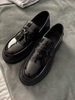 Black loafers