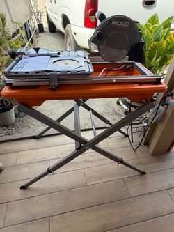 Beautiful RIDGID Wet and Dry  Saw Ti