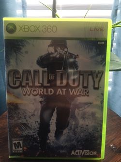 Xbox 360 call of duty world at war