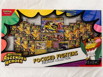 Pokémon Mega Evolution Ascended Heroes Focused Fighters Premium Collection