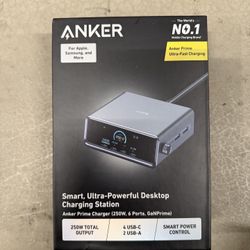 ANKER PRIME 250w USB-C CHARGER 6-PORT CHARGING STATION