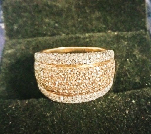 14k Gold Chocolate Diamond Ring