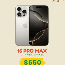 iPhone 16 Pro Max Carrier Locked 