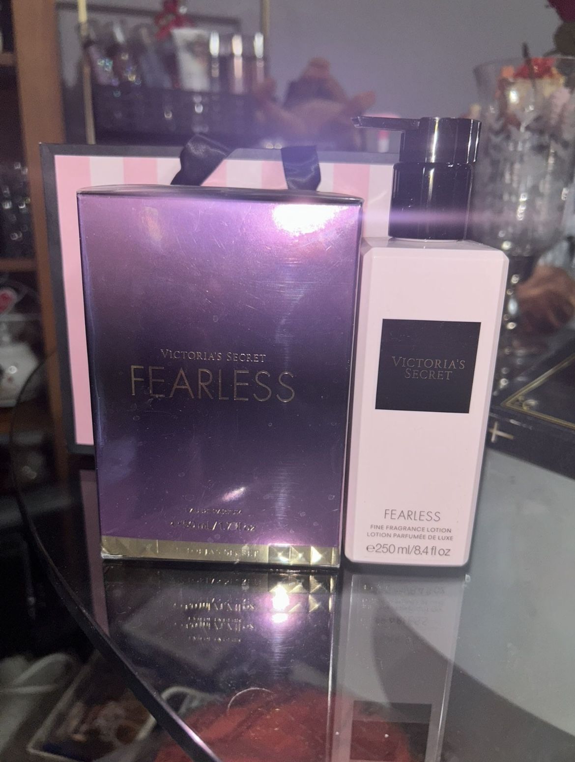 Victorias Secret Fearless Perfume + Perfume Body Lotion Set