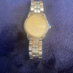 Tissot Sea star Men’s Gold Dial  Day/date Watch