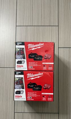 M18 18-Volt Lithium-Ion REDLITHIUM FORGE Starter Kit with (2) 8. 0Ah Battery and Rapid Charger