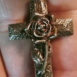 Double Flower Cross Ring 