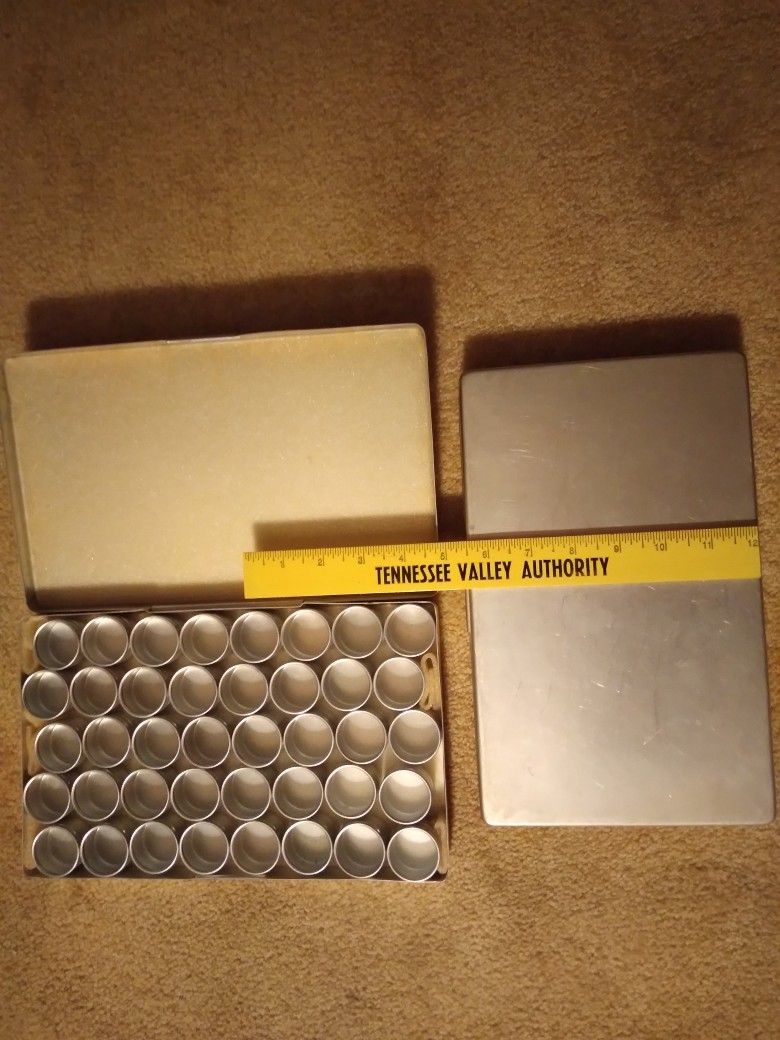 2 Metal Small Parts Boxes