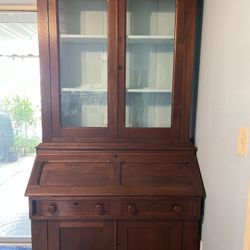 Antique secretary bookcase desk
