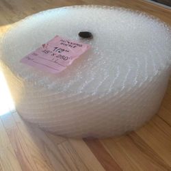 (1) Brand New Roll of 1/2 Bubble Wrap Packaging Material 250’ x 12”