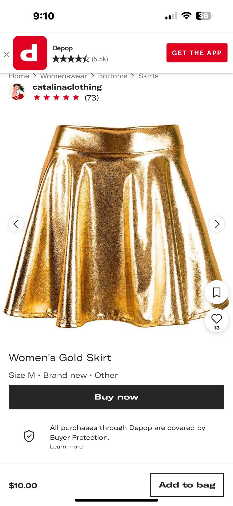 Shiny skirts and body suit