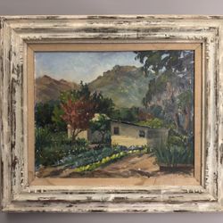 Farmhouse and Garden below the Hills By Y. Belgarz