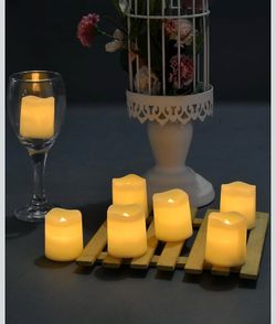 48 pack Flameless Votive Candles,Flameless Flickering Electric Fake Candle,