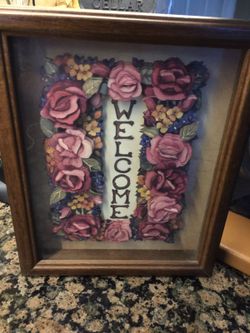 3D welcome shadow box