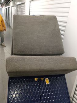 Gray Fabric Sofa Cushions Set