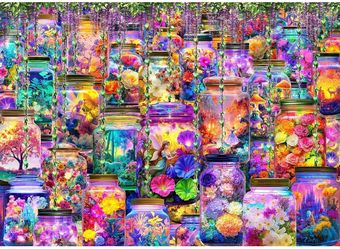 Puzzles for Adults 1000 Pieces, Challenging Game Toys, Impossible Puzzle, Family Decoration Puzzle, Fantasy in a Bottle