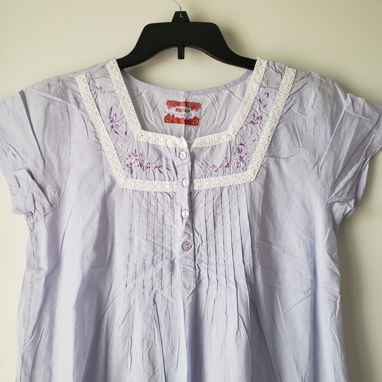 NEW Lilac Cotton Nightgown size Medium