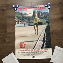 The Prefontaine Classic Poster 1990 Hayward Field Eugene Oregon 24x16 Very Rare