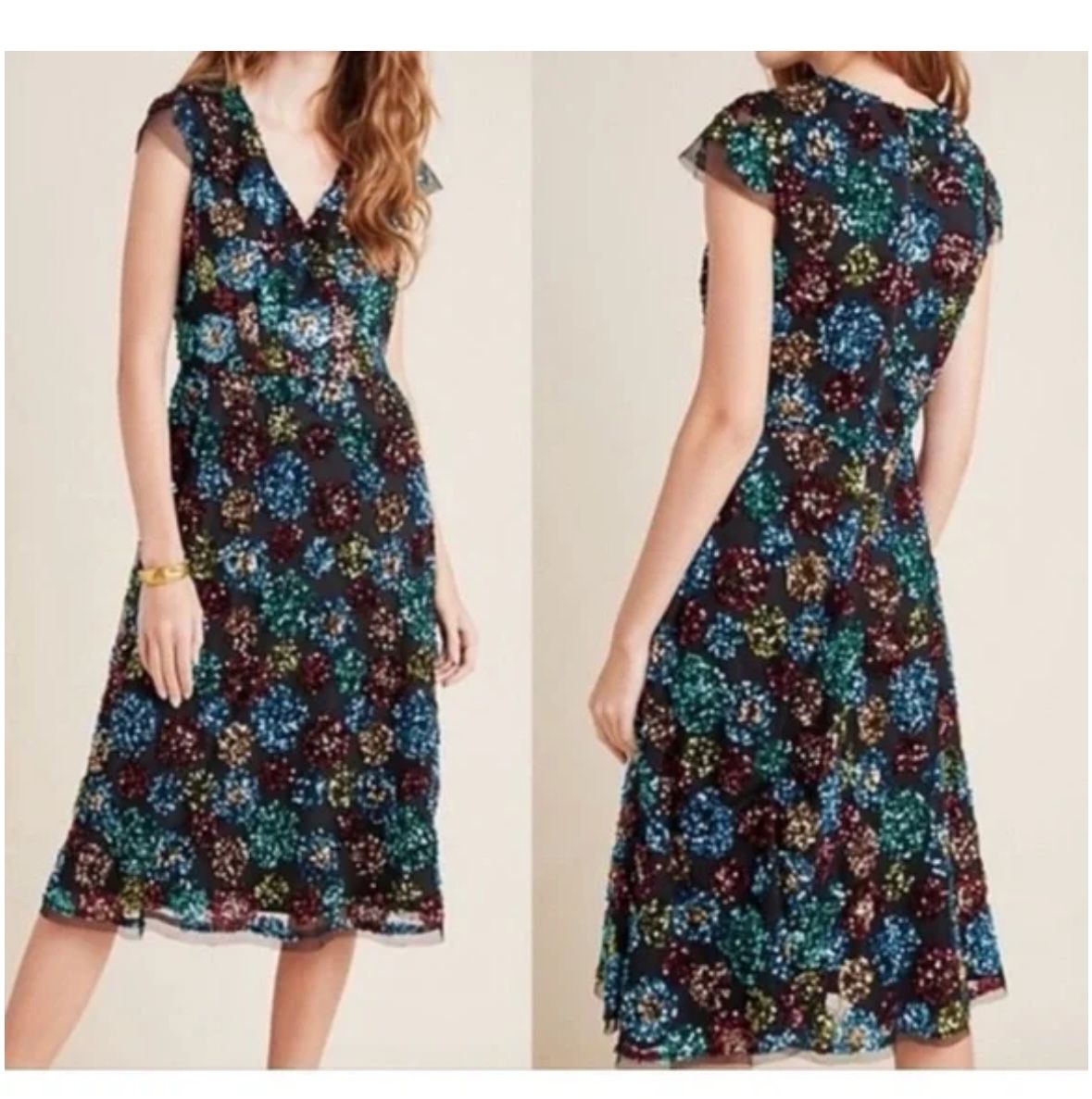 Eva Franco Sequin Dress size 4 Petite