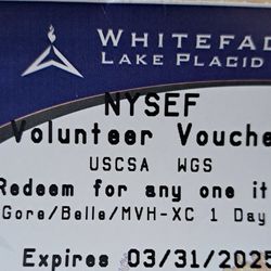 2 All Day Ski Passes for Whiteface/Gore