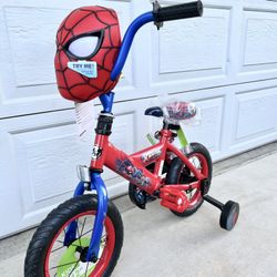 New With Tag! Huffy 12" Marvel Spider-Man Kids' Bike, Fits Riders 3'1" - 3'5", Red, Child, Boy's