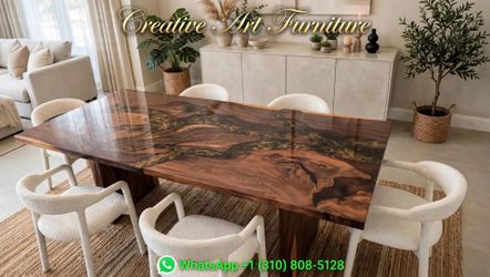 Epoxy resin table