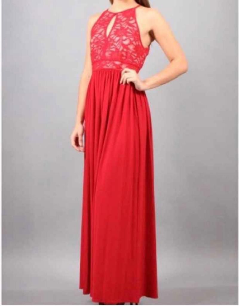 Dress Red Prom Medium Stretch Party Formal