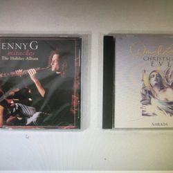 Lot Of 2 Christmas CDs (Kenny G: Miracles) (David Lanz: Christmas Eve)