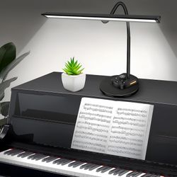 🎹 LED Piano Lamp – Adjustable Music Stand Light | 5 Color Modes | Dimmable | USB Charging