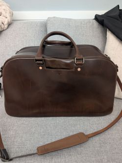 Satchel & Page Leather Weekender Bag - Like New!