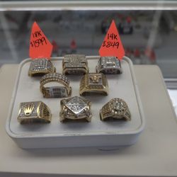 14k And 18k And 10k Gold Ring Different Prices And Different Games And Size Layaway Available If You Are Interested Ask For Maribel Thank You 