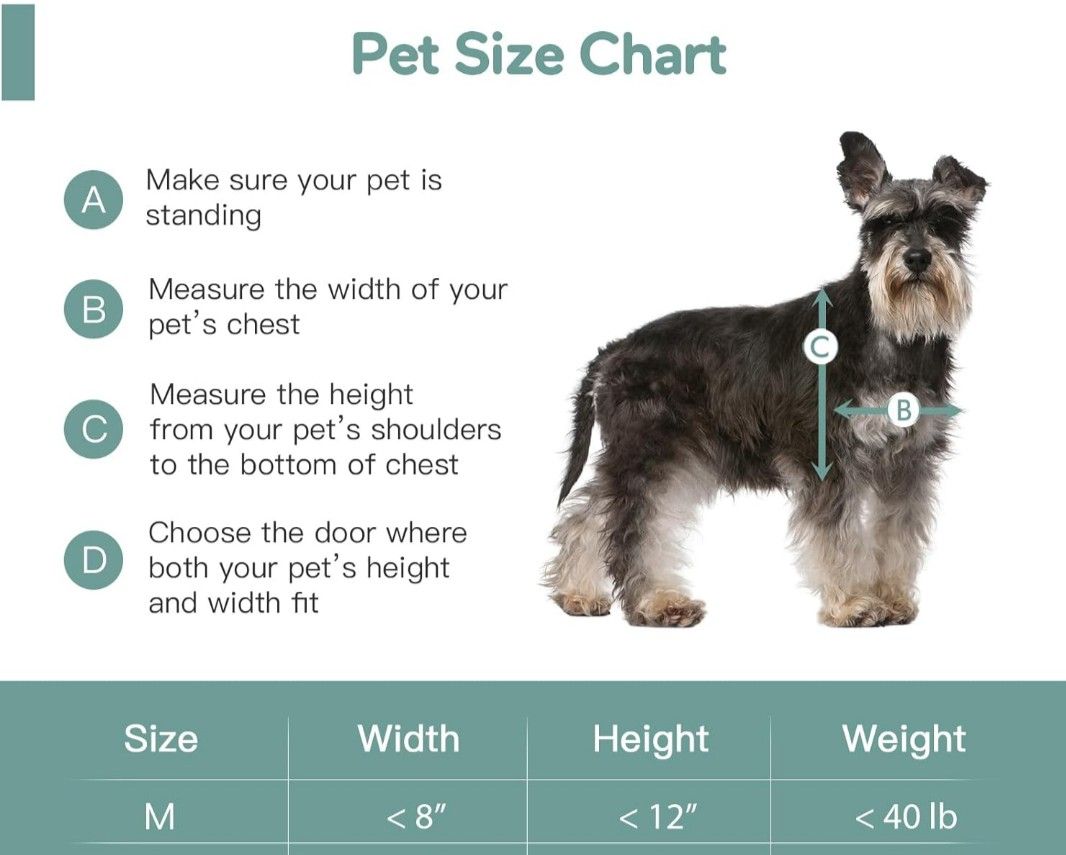 Banoni Medium Size Dog Door Interior Exterior Doors