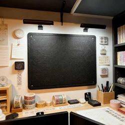 New Black Felt Bulletin Board in Plastic