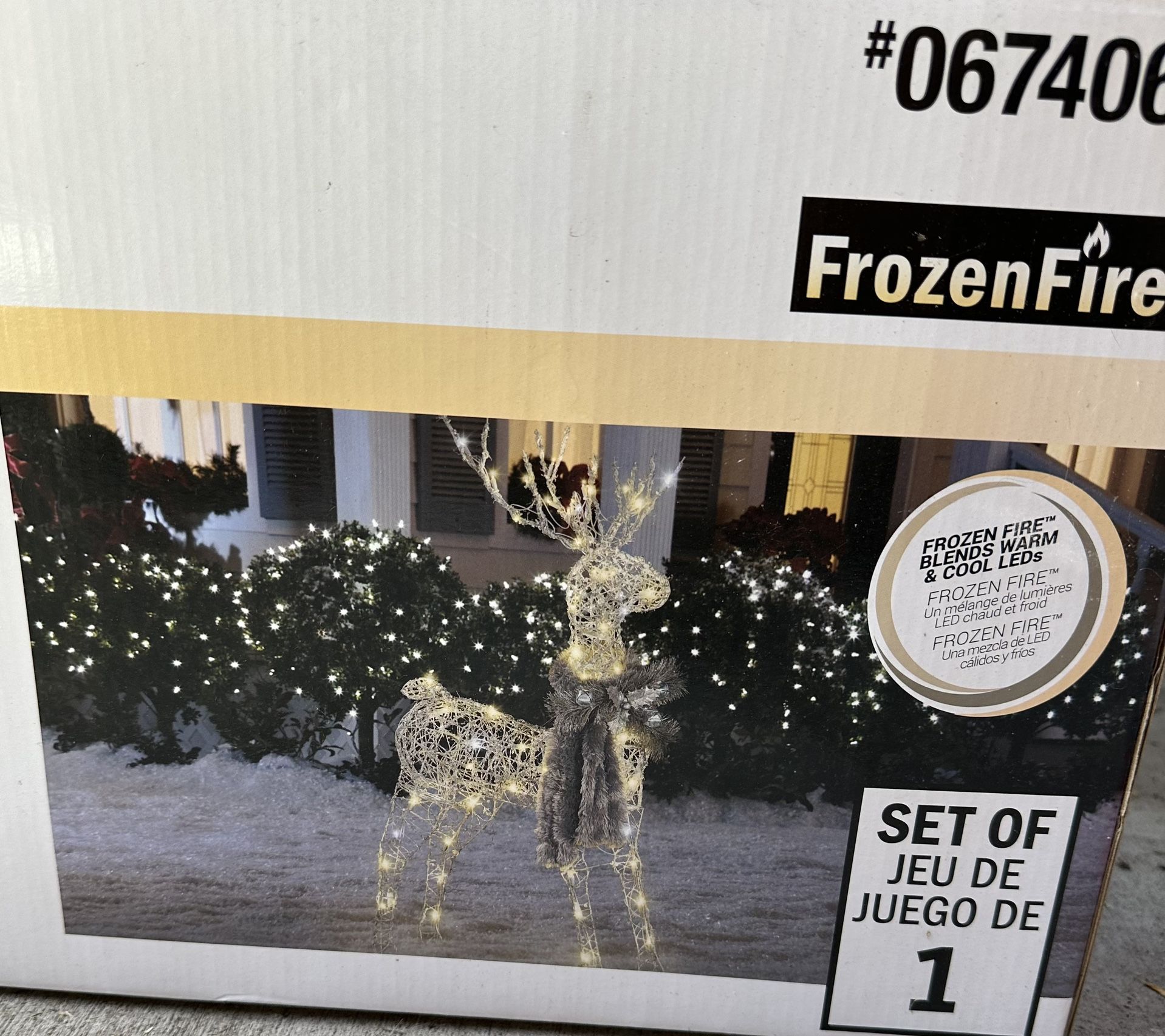 Christmas Outdoor Lights Deers And Snowman