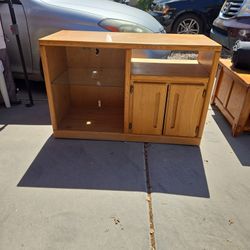 Wood TV Stand / Media Console with Storage