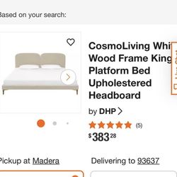 Queen platform bed frame