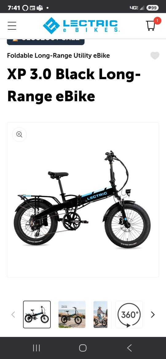 LECTRIC XP 3.0 BLACK LONG RANGE eBike