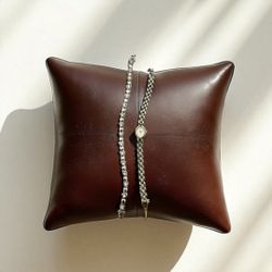 Seiko Silver Watch & Silver Heart Bracelet