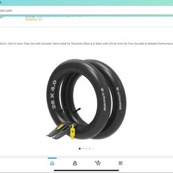 Ultraverge 20x4.0 Inner-tube Set For A Mountain Bike.