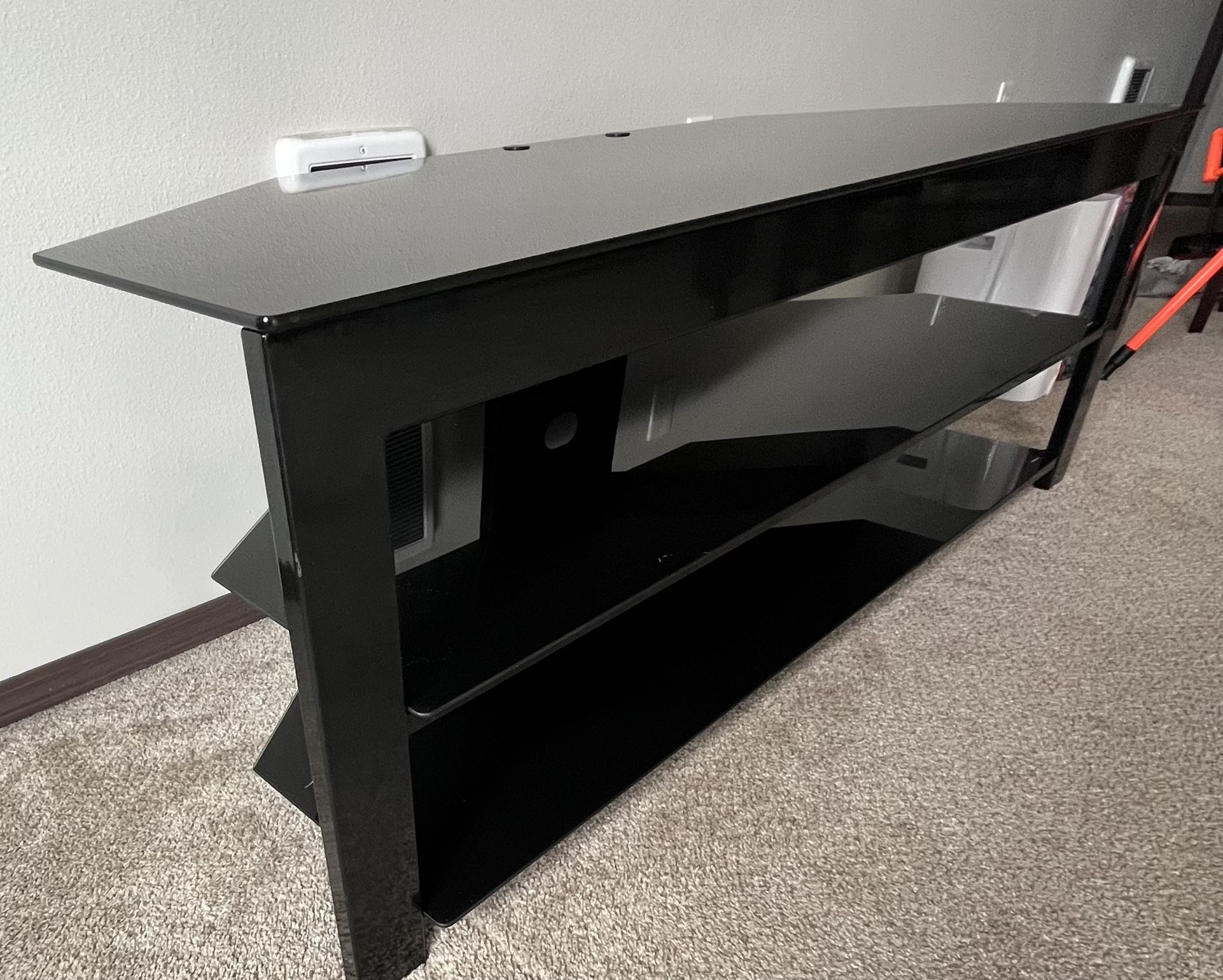 glass TV table