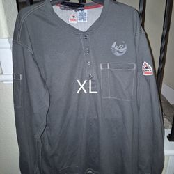 BULWARK FRC IQ SERIES LIGHT WEIGHT CONFORT GREY PULL OVER SHIRTS 